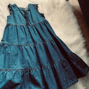 Hanna Anderson Jean dress 120 (6-7)
